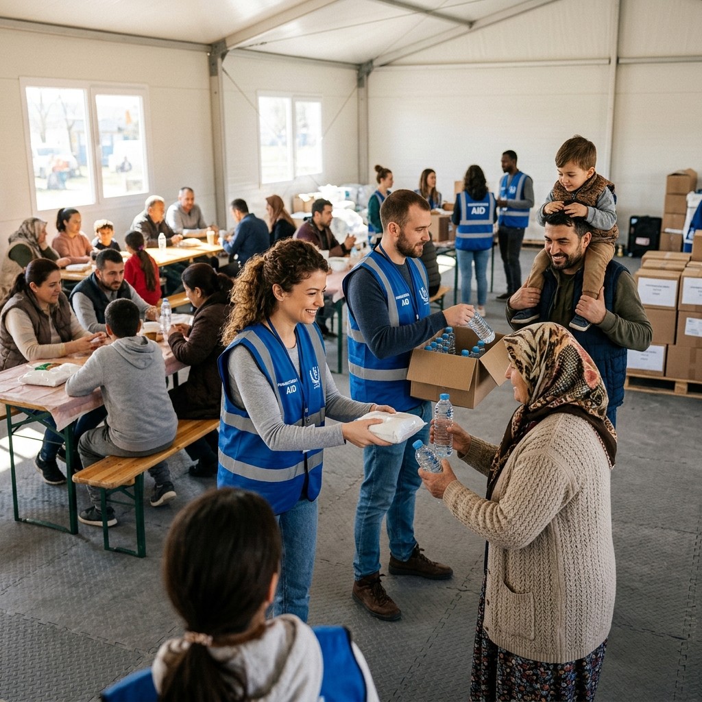 Children affected by disaster relief efforts